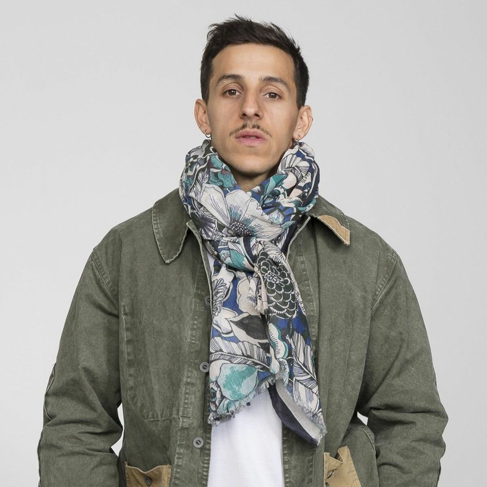 Foulards et écharpes - Chèche en coton GENZO canard - MONSIEUR CHARLI