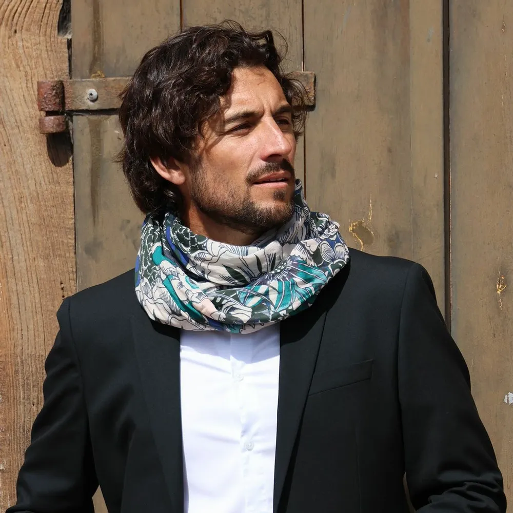 Scarves - GENZO cotton scarf - MONSIEUR CHARLI