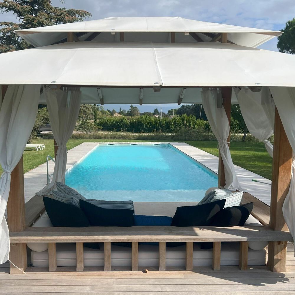 Lawn sofas - SAVANA - Gazebo, daybed, garden bed, relaxation area, shade - HONEYMOON