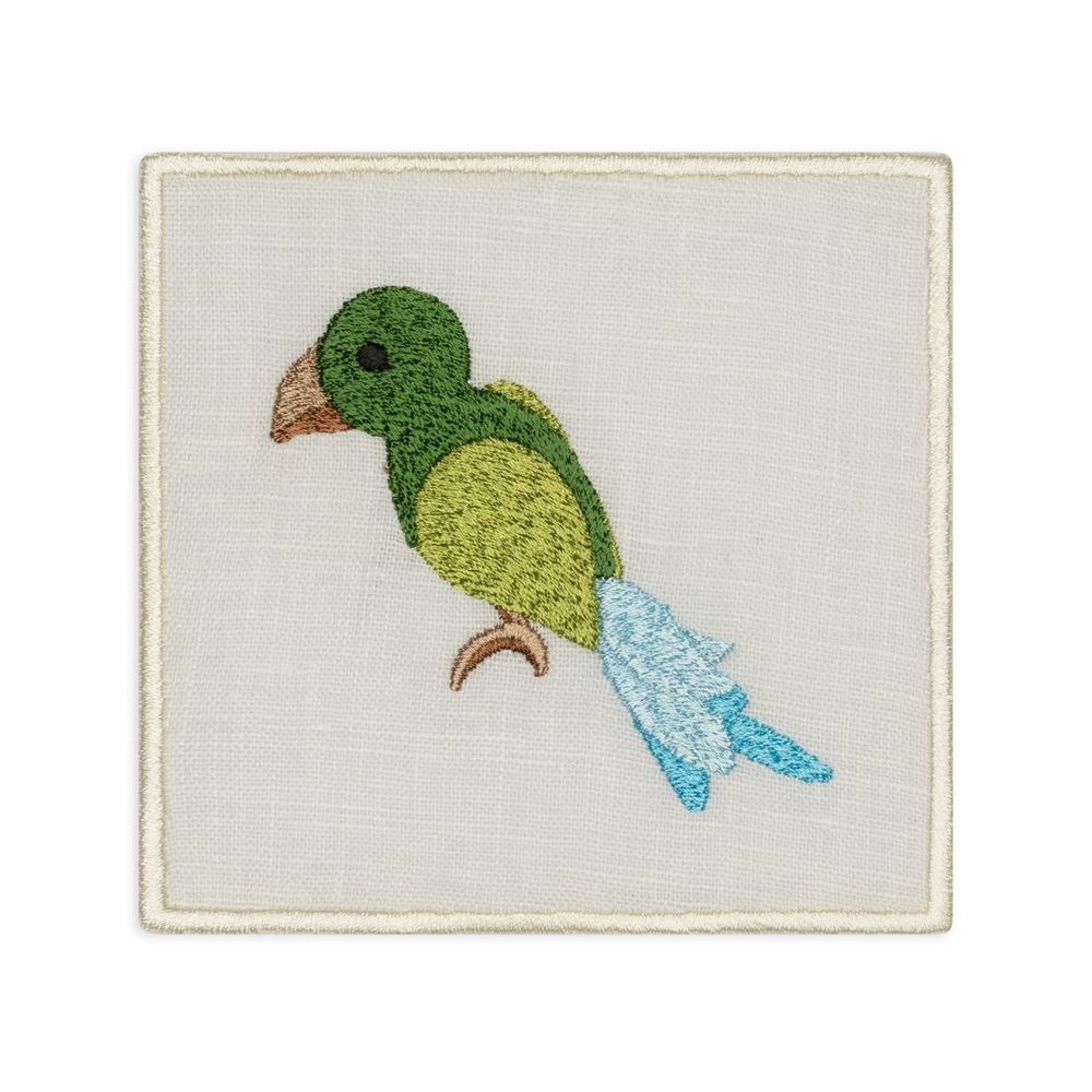 Napkins - Spring Cocktail Napkins with embroidery | Set of 3 - BLANK SPACE AMSTERDAM