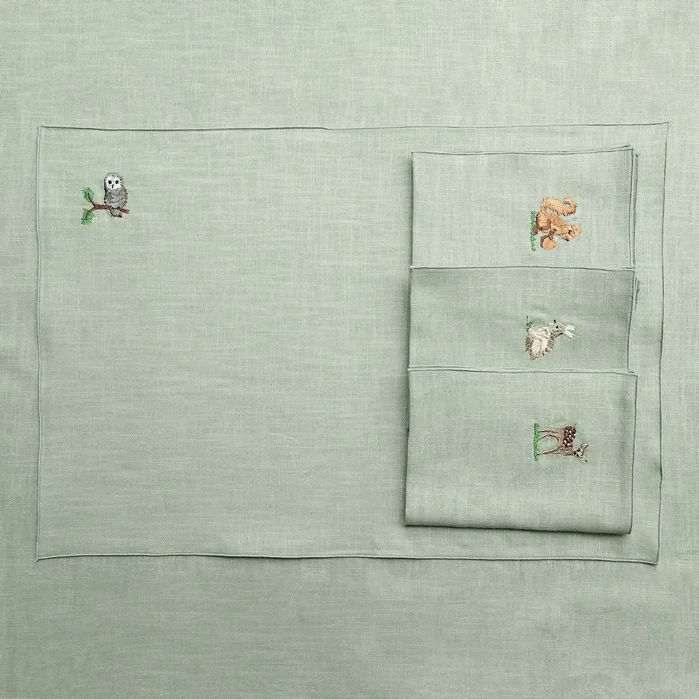 Table linen - Napperon en lin | FORÊT - GIARDINO SEGRETO