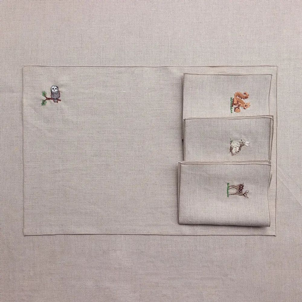 Table linen - Linen placemat | FORESTA - GIARDINO SEGRETO
