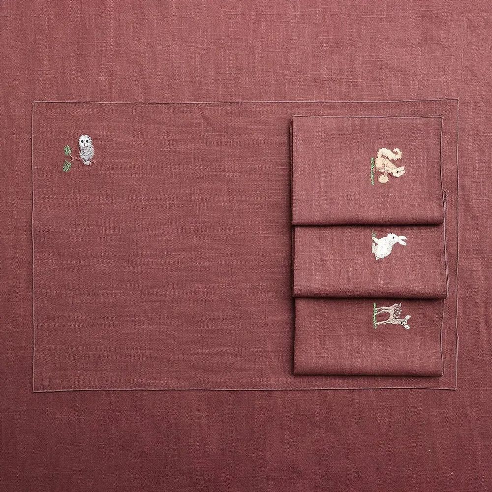 Table linen - Linen placemat | FORESTA - GIARDINO SEGRETO