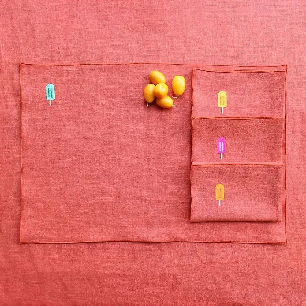 Table linen - Linen placemat | GHIACCIOLI - GIARDINO SEGRETO