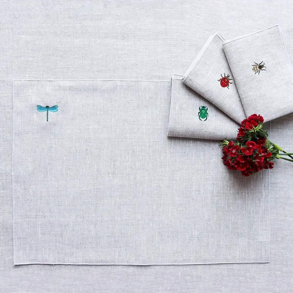 Table linen - Linen placemat | INSETTI - GIARDINO SEGRETO