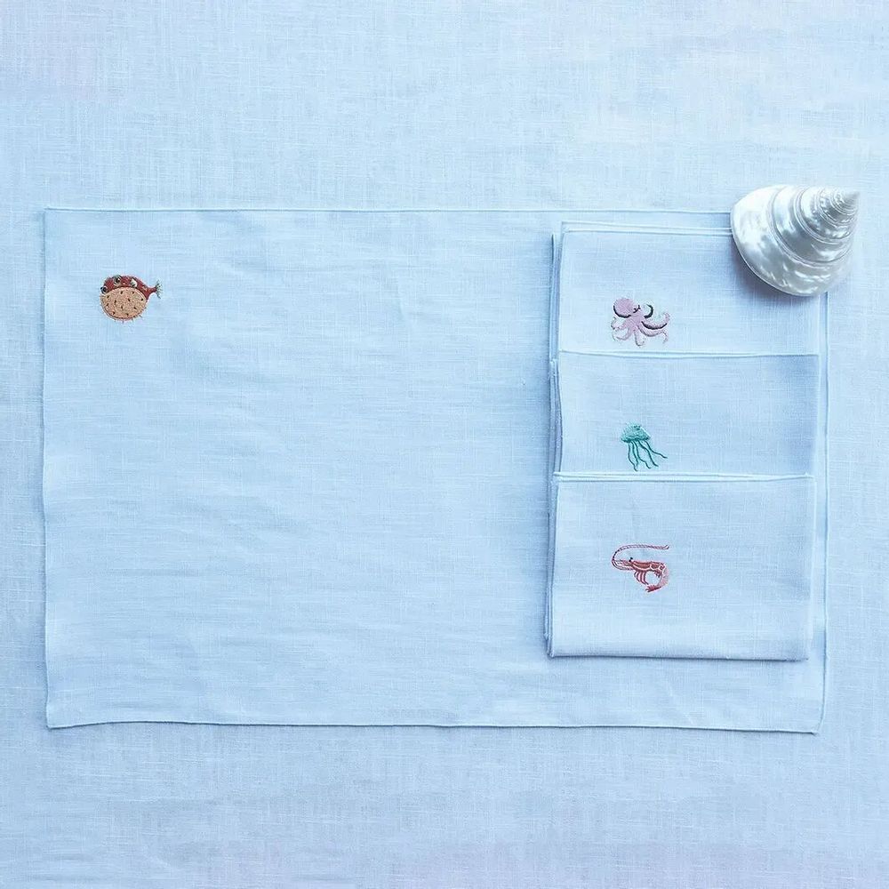 Linge de table textile - Napperon en lin | MARINA - GIARDINO SEGRETO