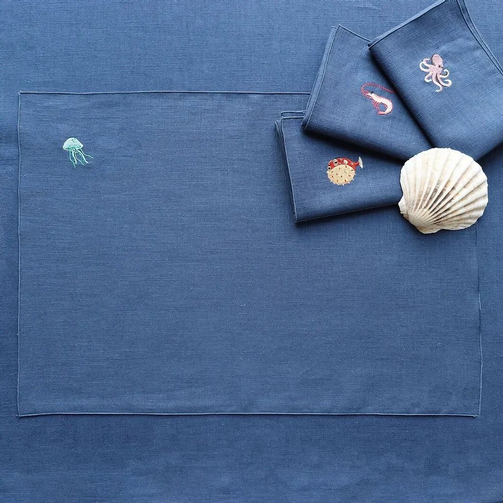 Linge de table textile - Napperon en lin | MARINA - GIARDINO SEGRETO