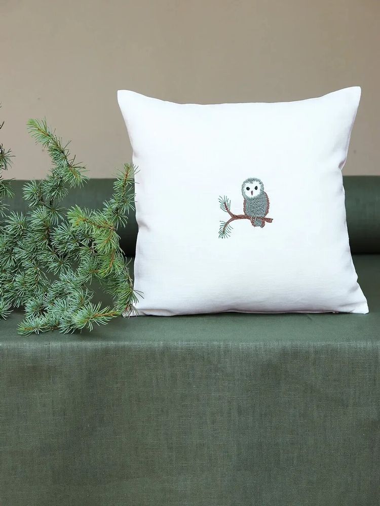 Comforters and pillows - Linen pillow cover | FORESTA - GIARDINO SEGRETO