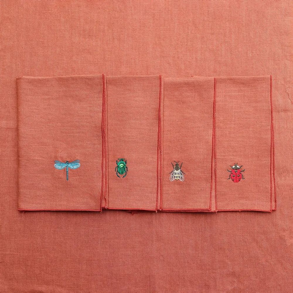 Linge de table textile - Serviette en lin | INSETTI - GIARDINO SEGRETO