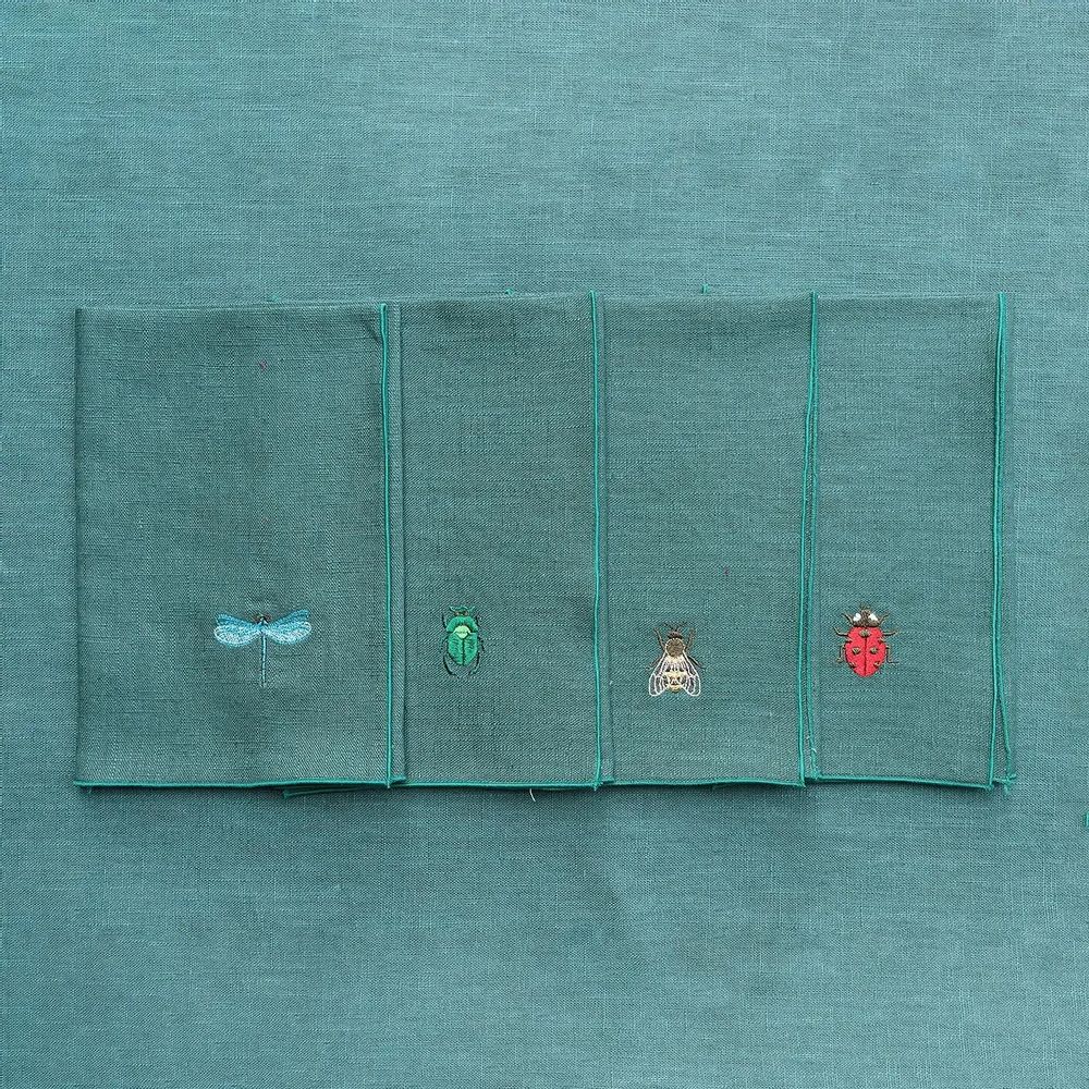 Linge de table textile - Serviette en lin | INSETTI - GIARDINO SEGRETO