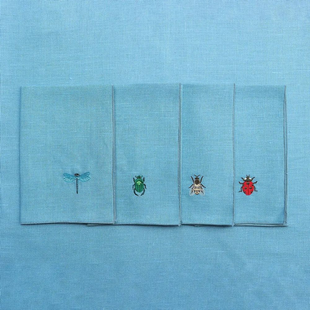 Linge de table textile - Serviette en lin | INSETTI - GIARDINO SEGRETO