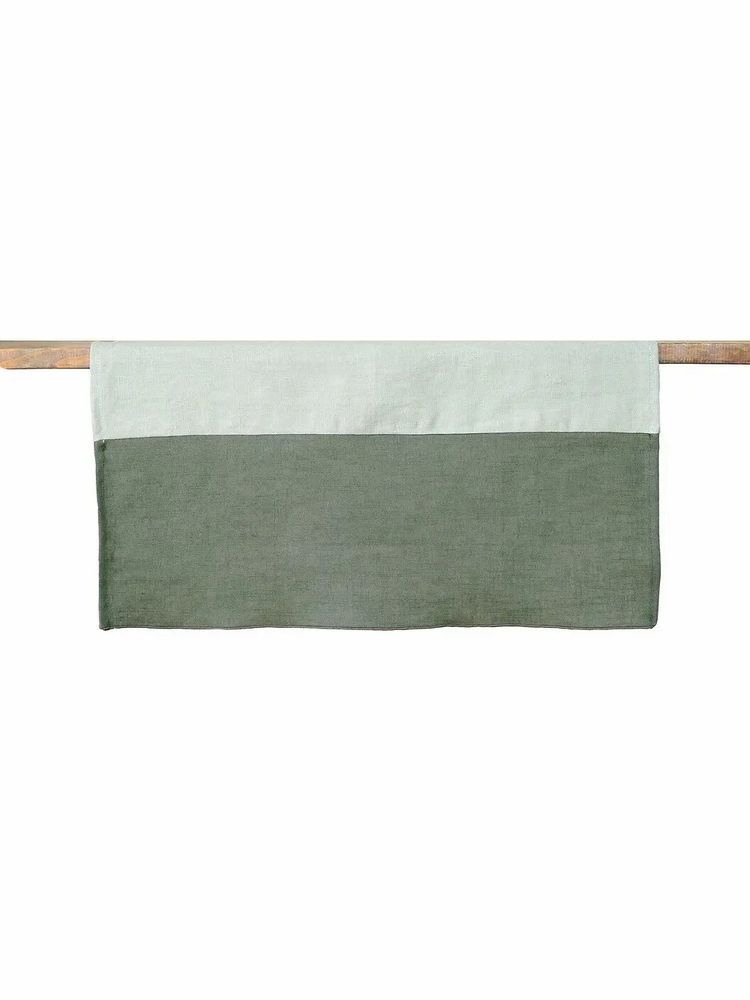 Linge de table textile - Coureur de table en lin | BICOLORE - GIARDINO SEGRETO