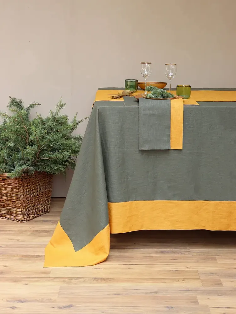 Table linen - Linen tablecloth | BICOLOR - GIARDINO SEGRETO