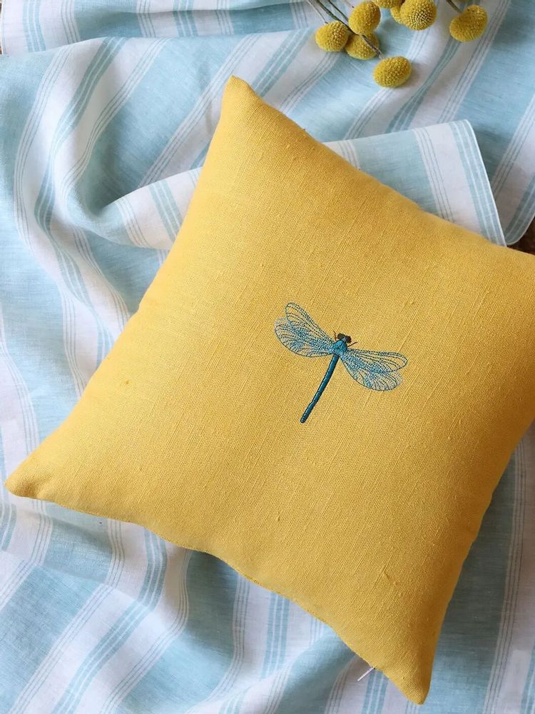 Couettes et oreillers  - Housse d’oreiller en lin | INSETTI - GIARDINO SEGRETO