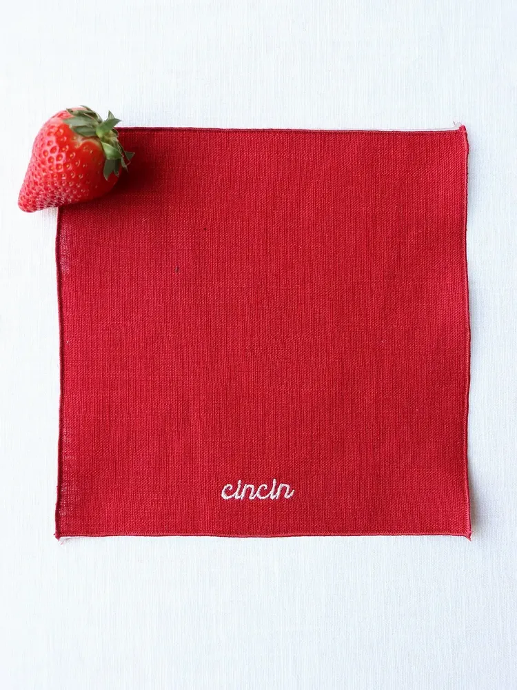 Table linen - Linen cocktail napkin | EXPRESSIONI - GIARDINO SEGRETO