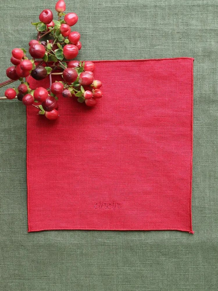 Table linen - Linen cocktail napkin | ESPRESSIONI - GIARDINO SEGRETO