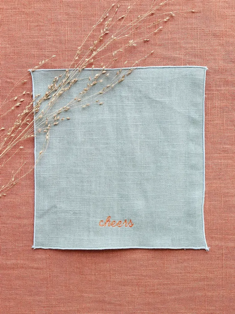 Table linen - Linen cocktail napkin | EXPRESSIONI - GIARDINO SEGRETO