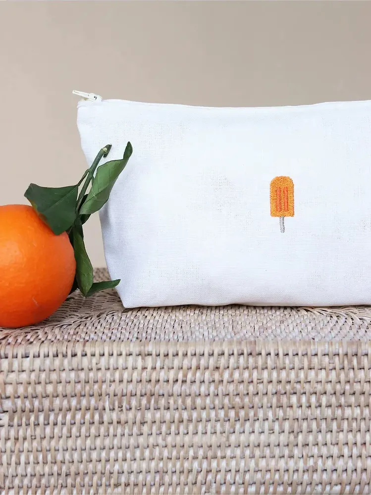 Clutches - Linen pochette | GHIACCIOLI - GIARDINO SEGRETO