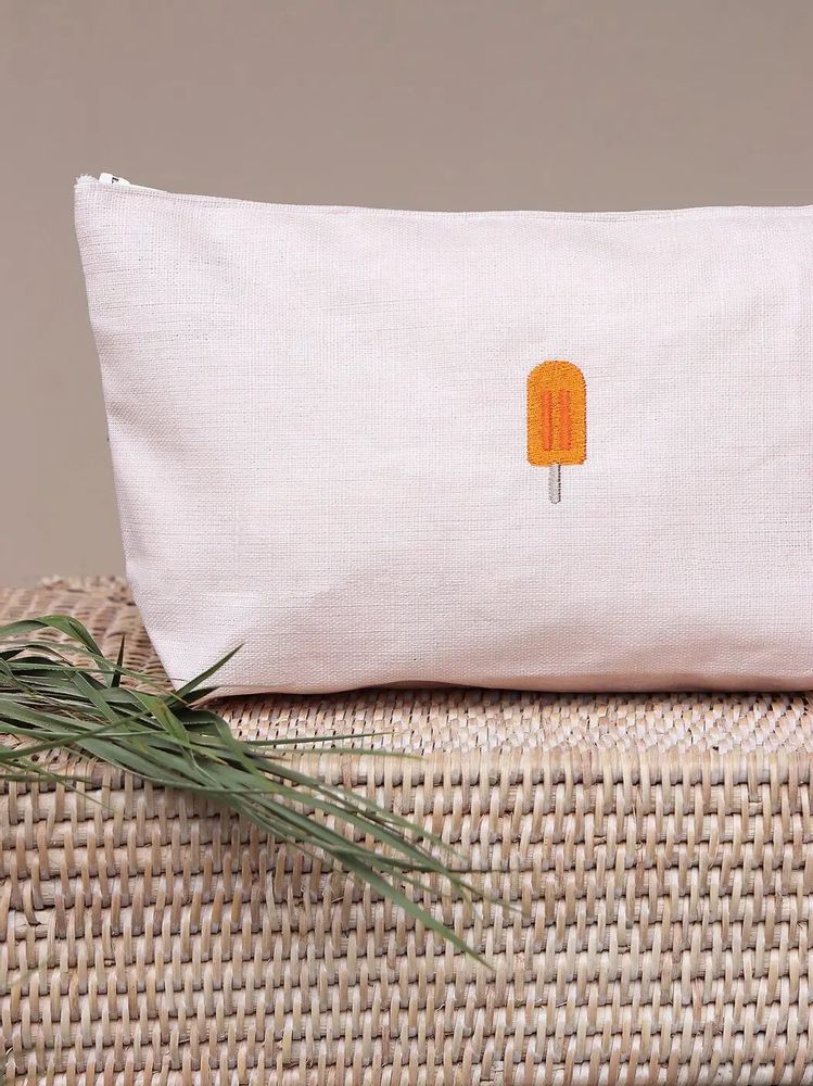 Clutches - Linen pochette | GHIACCIOLI - GIARDINO SEGRETO