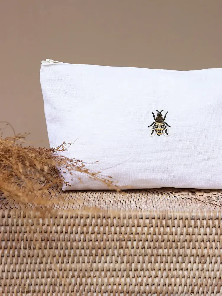 Clutches - Linen pochette | INSETTI - GIARDINO SEGRETO