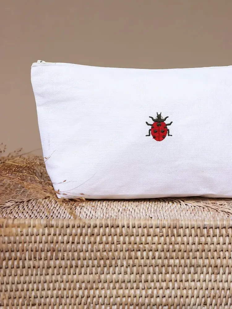 Clutches - Linen pochette | INSETTI - GIARDINO SEGRETO