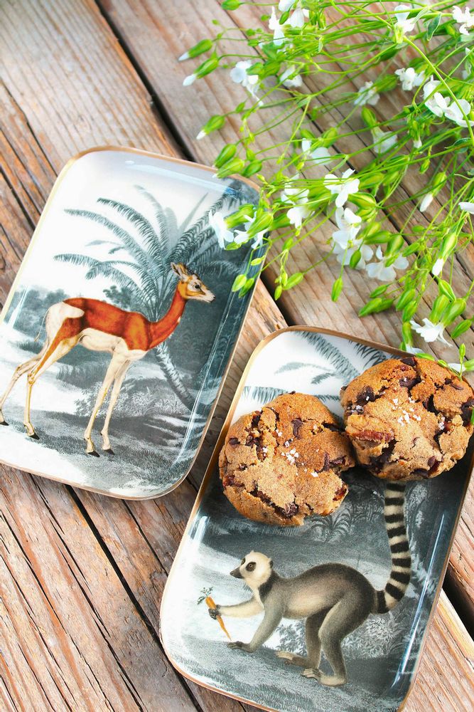 Trays - Mokoko enamel tray - PARADISIO IMAGINARIUM