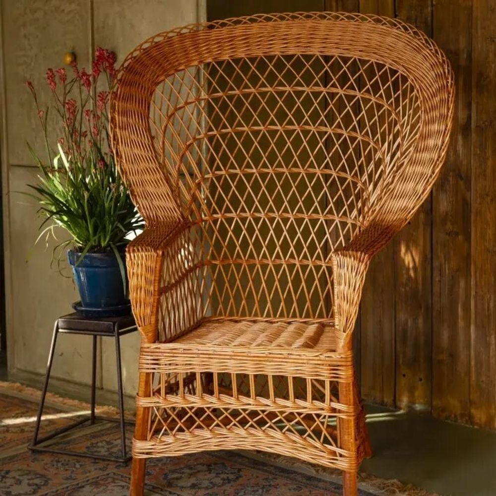 Armchairs - EVENTAIL wicker armchair - KOK MAISON