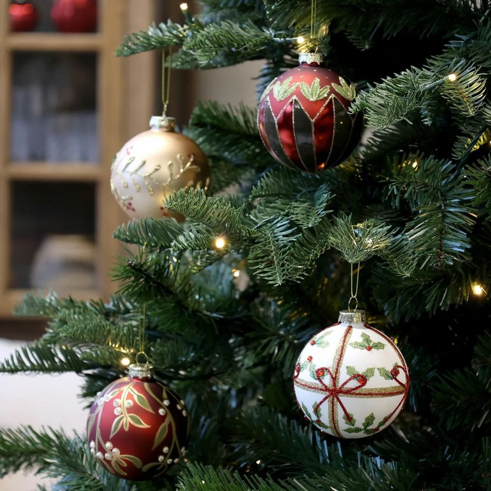 Guirlandes et boules de Noël - Boules de Noël et décorations. - CHIC ANTIQUE A/S