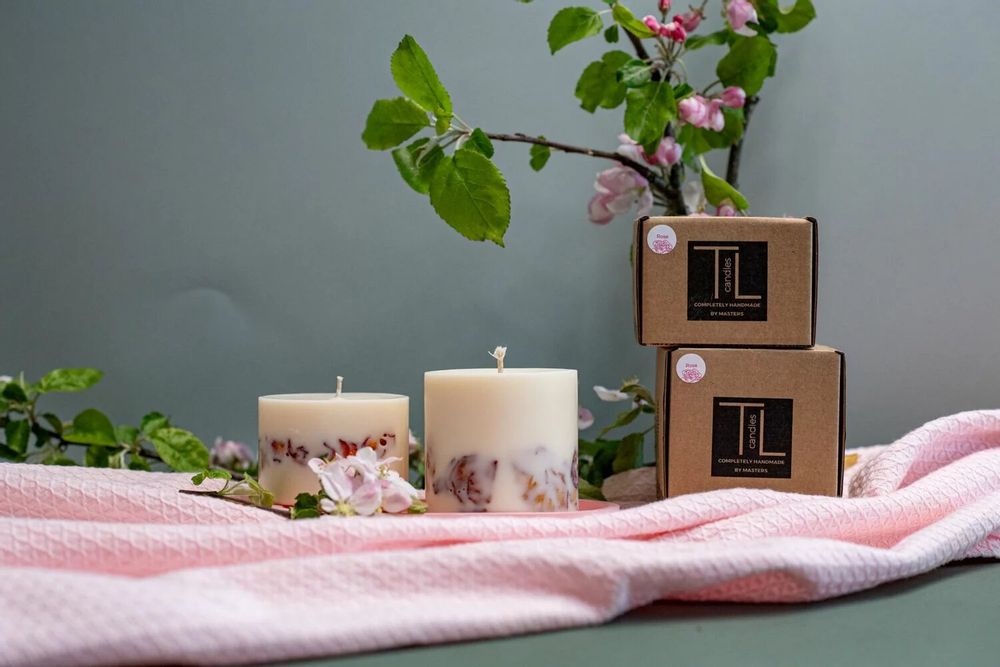 Candles - Candle with Rose Scent - TL CANDLES