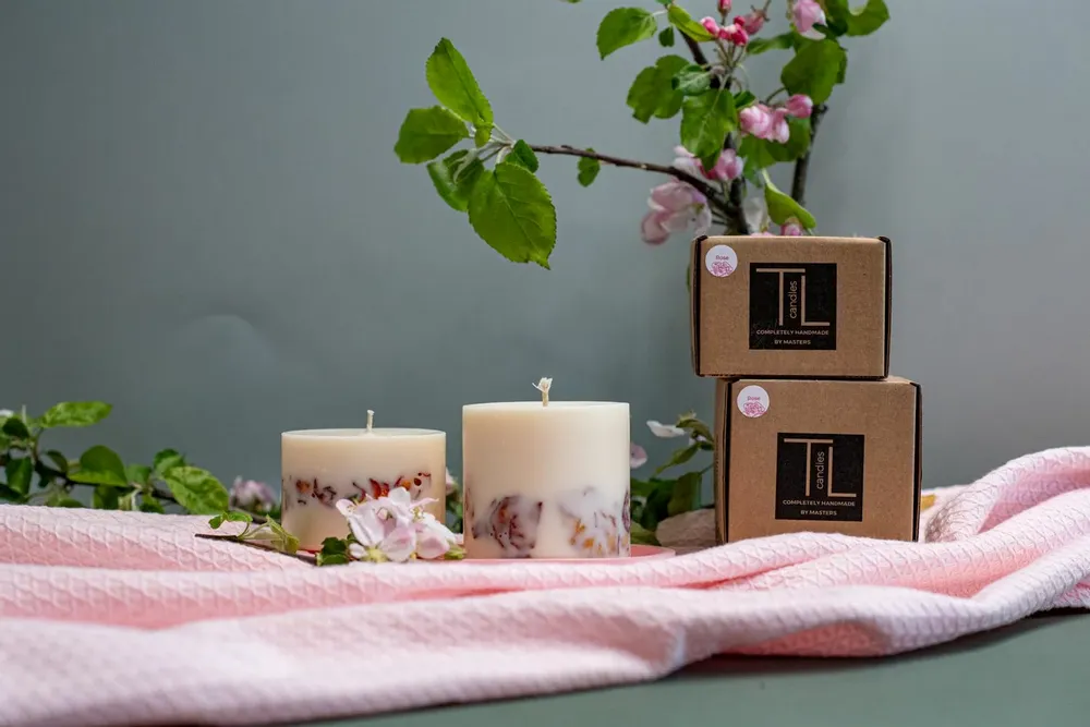 Candles - Candle with Rose Scent - TL CANDLES