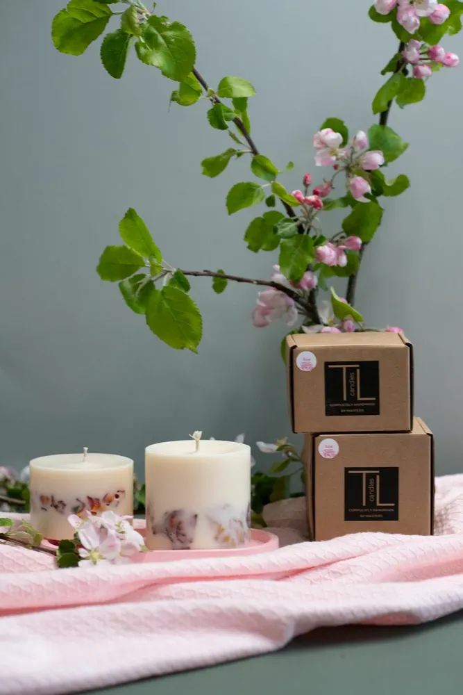 Candles - Candle with Rose Scent - TL CANDLES