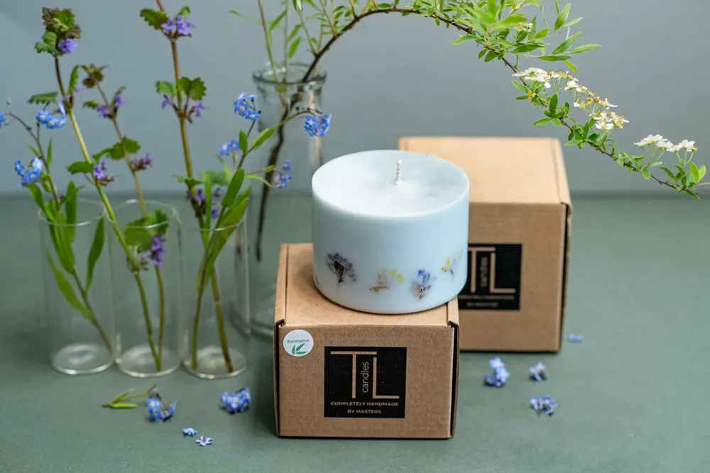 Candles - Candle with Eucalyptus Scent - TL CANDLES
