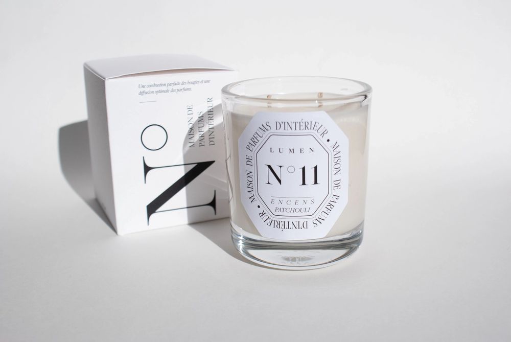 Bougies - Bougie Parfumée Naturelle 180g N°11 - Encens Patchouli - LUMEN • MAISON DE PARFUMS D'INTÉRIEUR