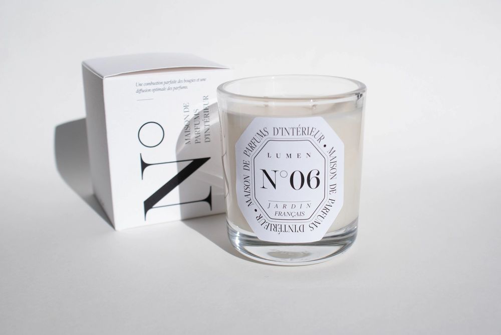 Candles - Natural Scented Candle 180g N°06 - French Garden - LUMEN • MAISON DE PARFUMS D'INTÉRIEUR