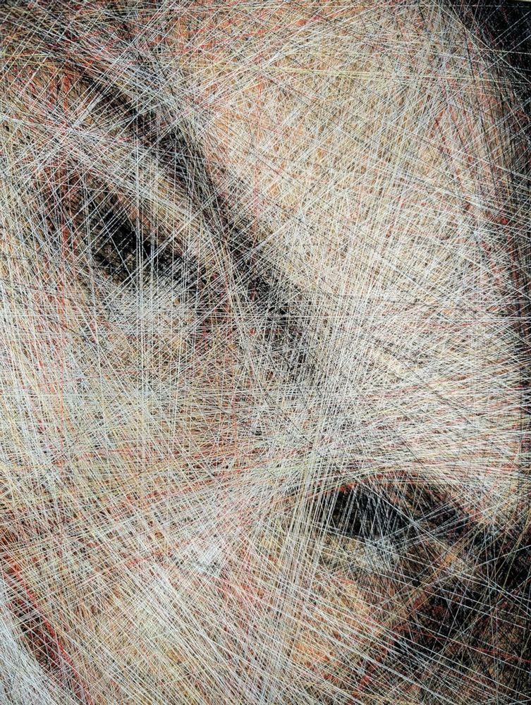 Cadeaux - Art textile / "Un Instant Inexprimé" / Portrait - ART NITKA