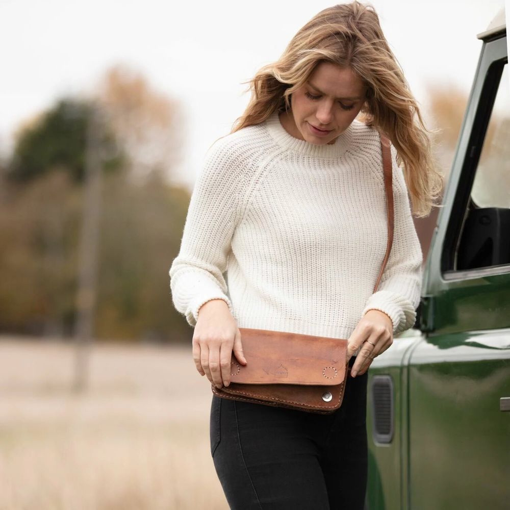 Bags and totes - Kenitra leather shoulder bag - magnetic closure - BERBER LEATHER