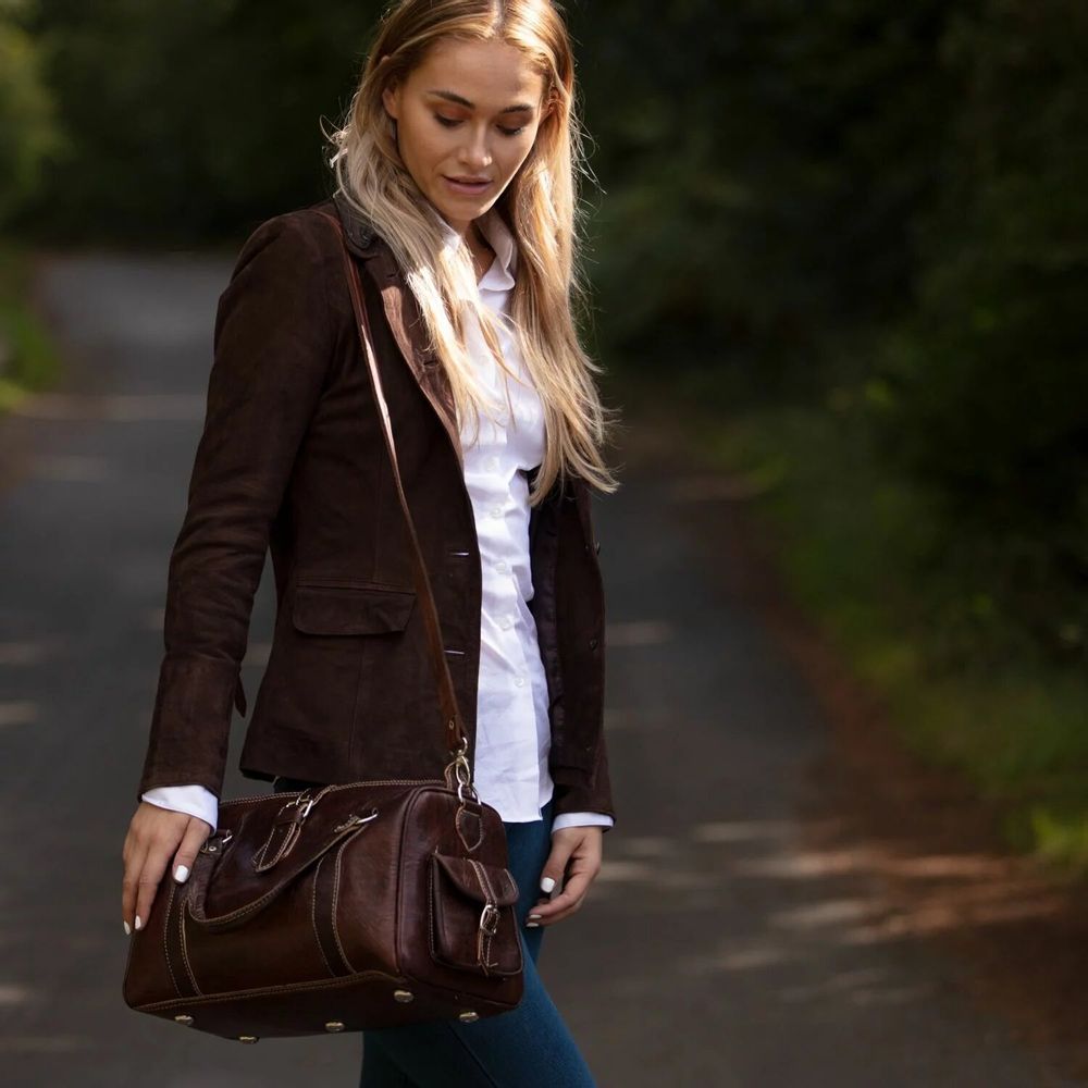 Sacs et cabas - Sac de bowling en cuir pour femme - BERBER LEATHER