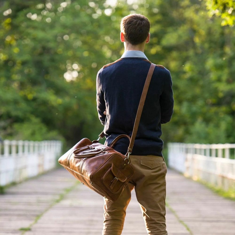 Petite maroquinerie - Sac de week-end en cuir - BERBER LEATHER