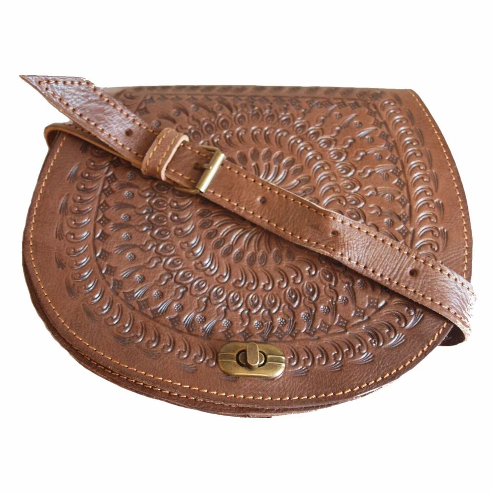 Sacs et cabas - Sacoche en cuir gaufré pour femme - BERBER LEATHER