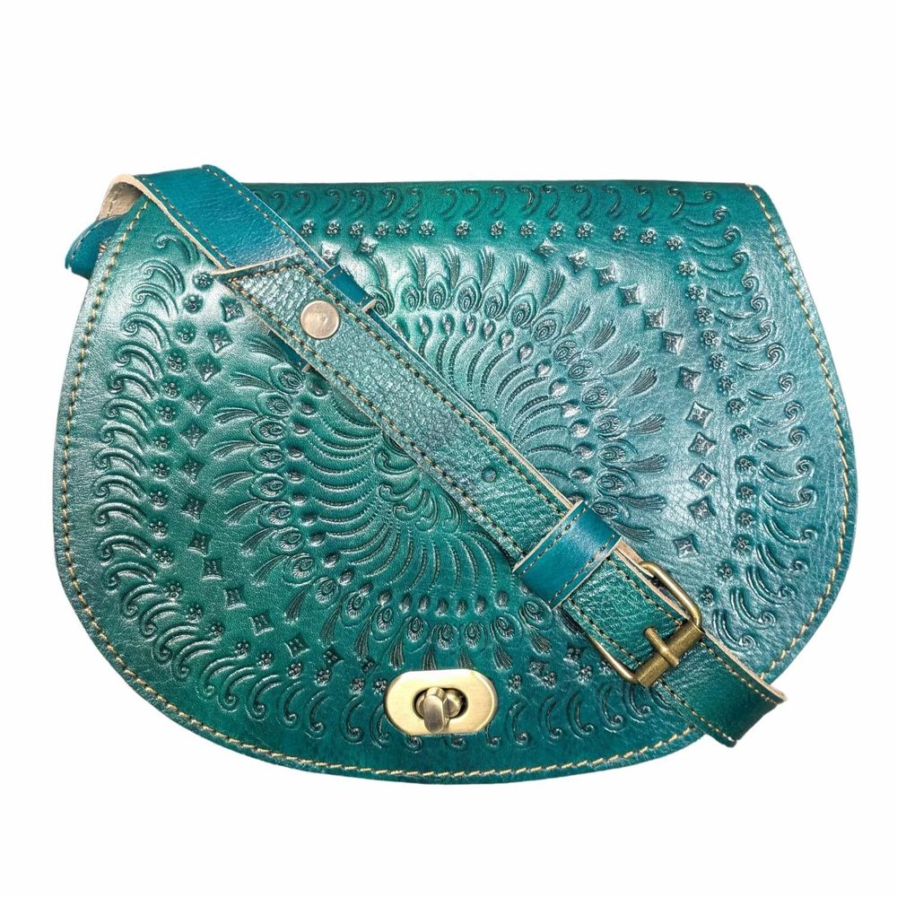 Sacs et cabas - Sacoche en cuir gaufré pour femme - BERBER LEATHER