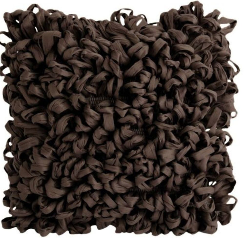 Fabric cushions - Handmade Decorative Cushion. Upcycled Decor from Portugal. Brown - SOWL