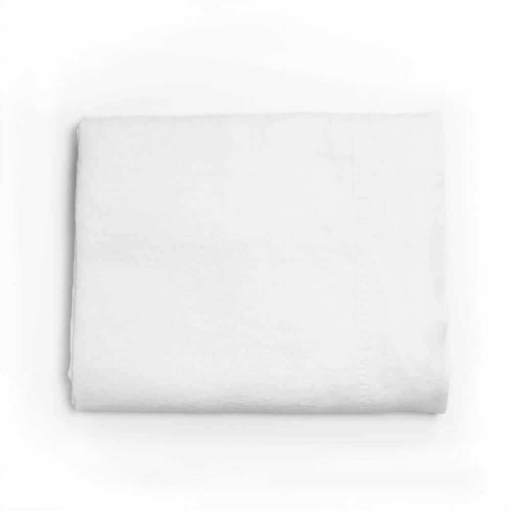 Linge de lit - Ensemble de Linge de Lit en Lin Lavé Premium. Taie d'oreiller. Blanc - SOWL