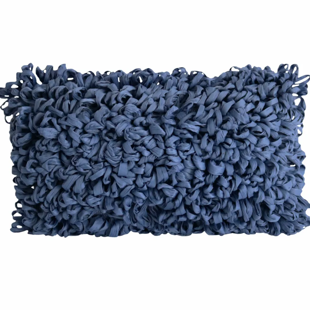 Coussins textile - Coussin décoratif fait main. Décor recyclé du Portugal. Bleu - SOWL