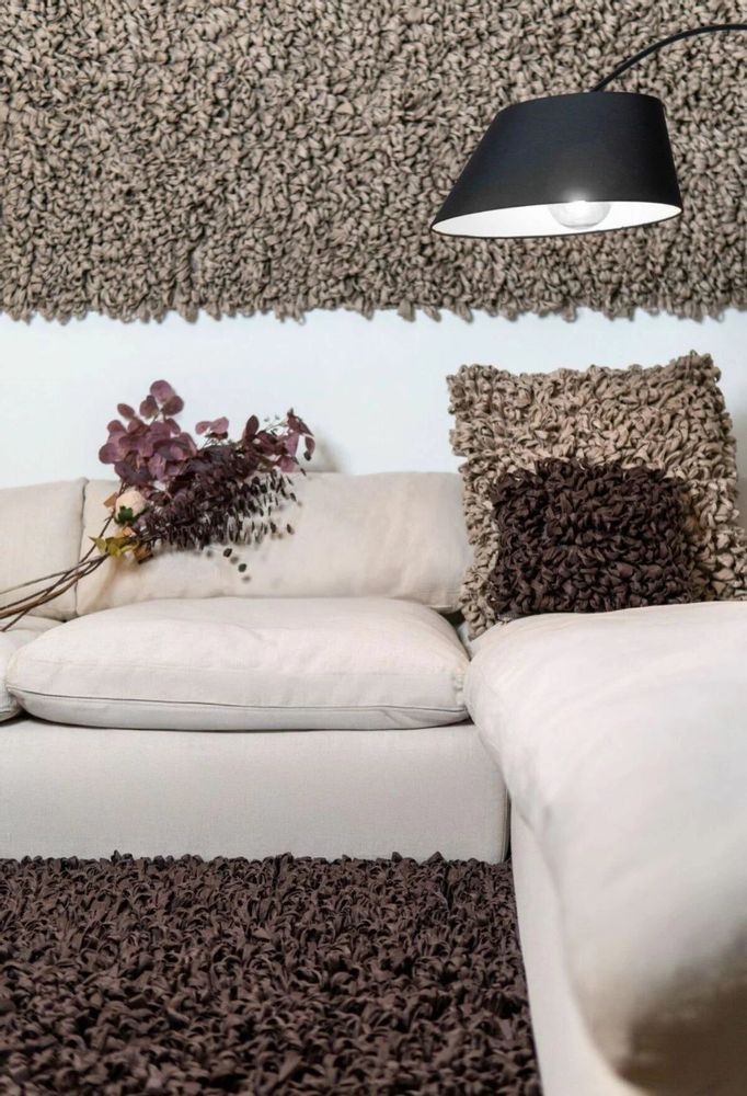 Coussins textile - Coussin décoratif fait main. Décor recyclé du Portugal. Blanc - SOWL