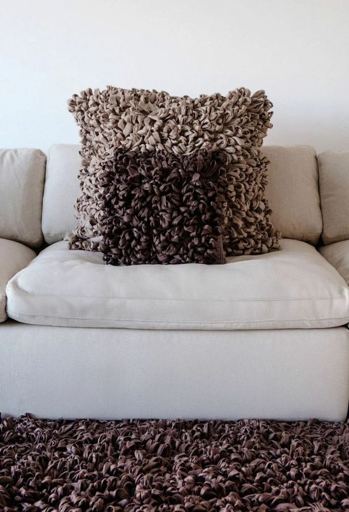 Coussins textile - Coussin décoratif fait main. Décor recyclé du Portugal. Blanc - SOWL