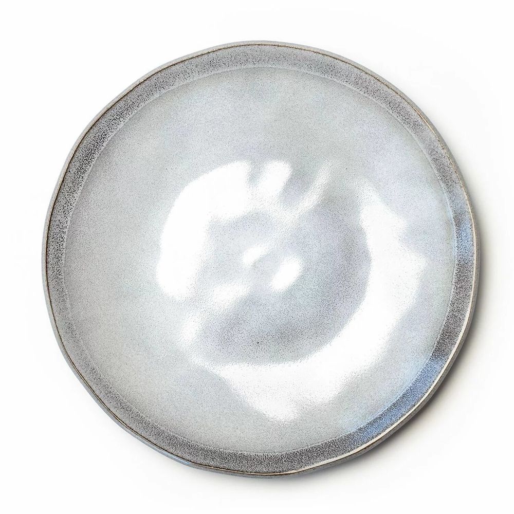 Platter and bowls - Plates MOON. Portuguese ceramics. Grey - SOWL
