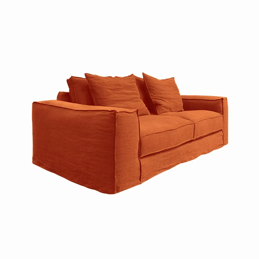 Sofas - Mechanical orange Portobello sofa - 3 seats - JOLI JOUR PARIS