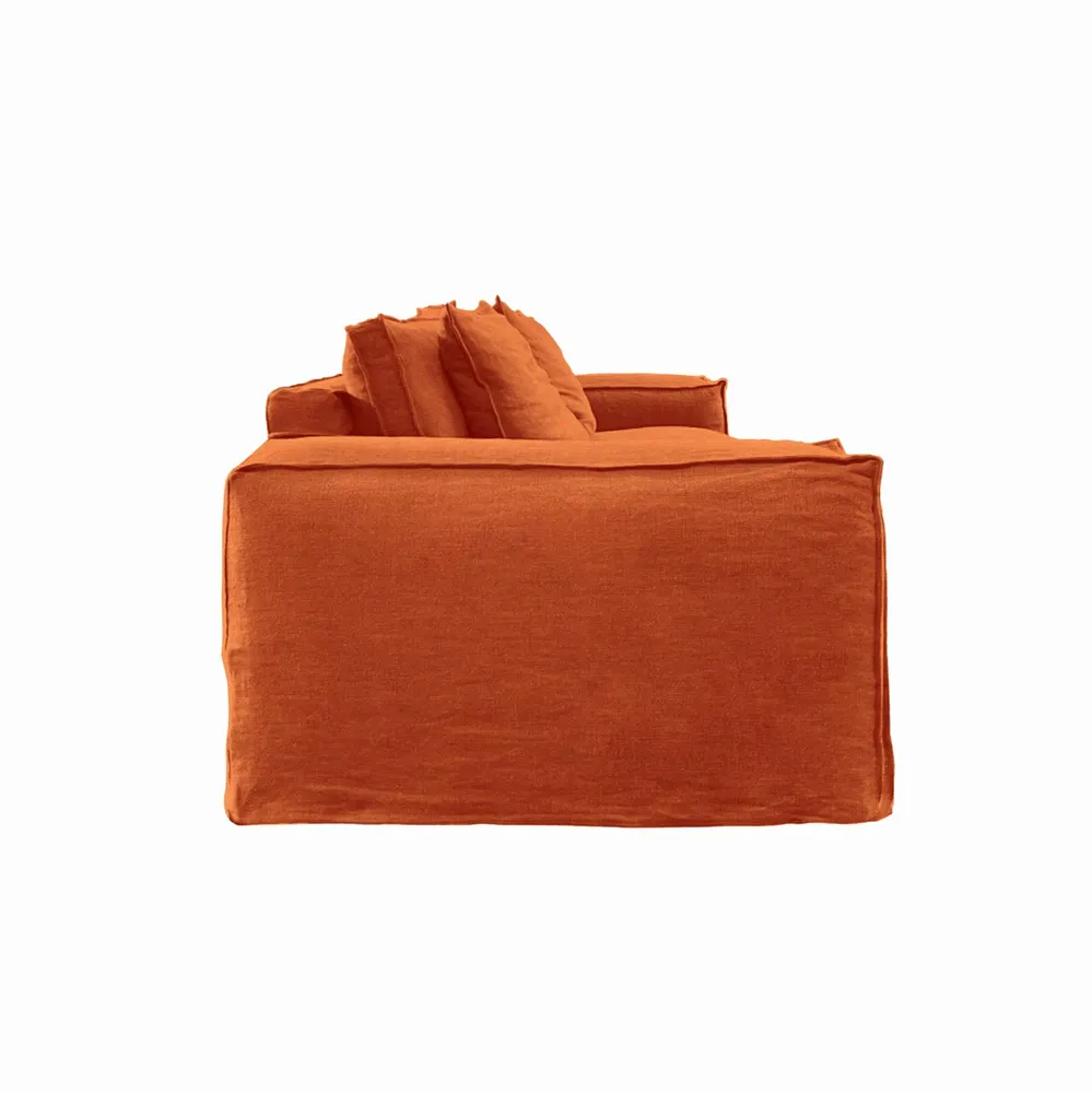 Sofas - Mechanical orange Portobello sofa - 3 seats - JOLI JOUR PARIS