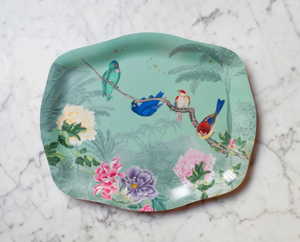 Trays - Rococo Birdies Platter - PARADISIO IMAGINARIUM