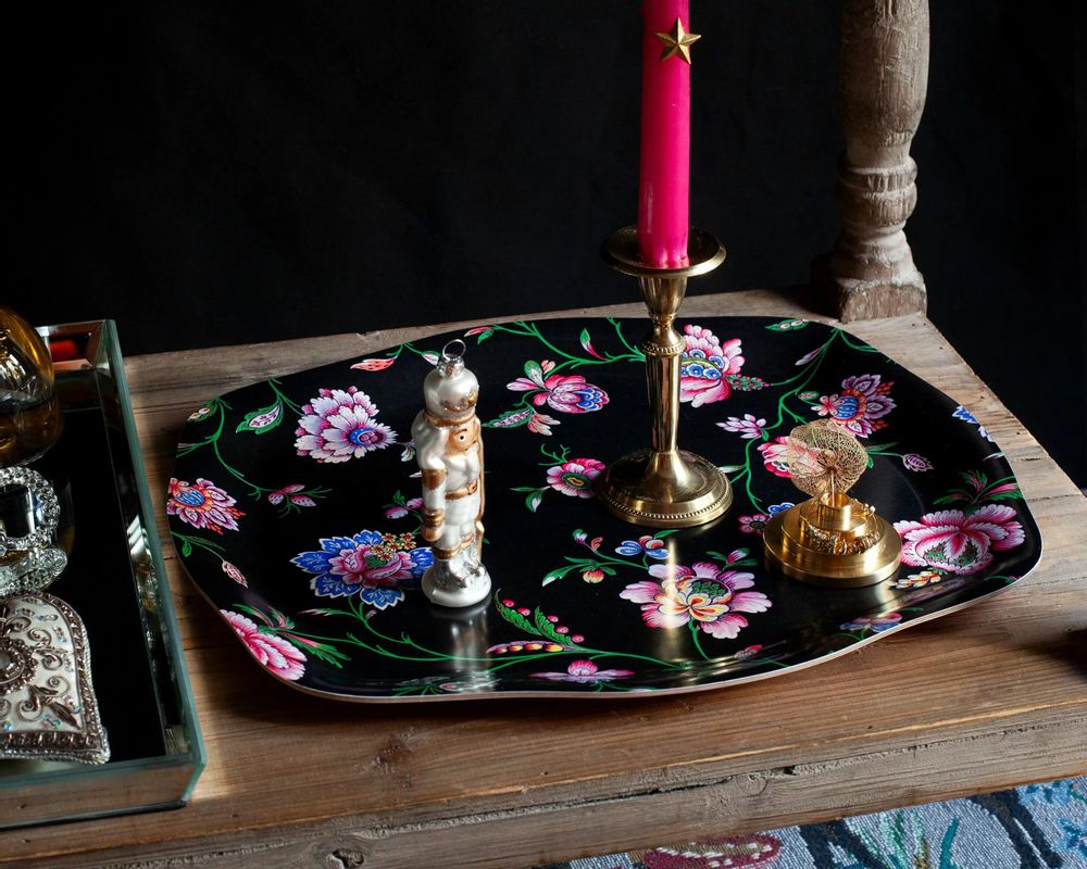 Trays - Pondicherry Rococo Plateau - PARADISIO IMAGINARIUM